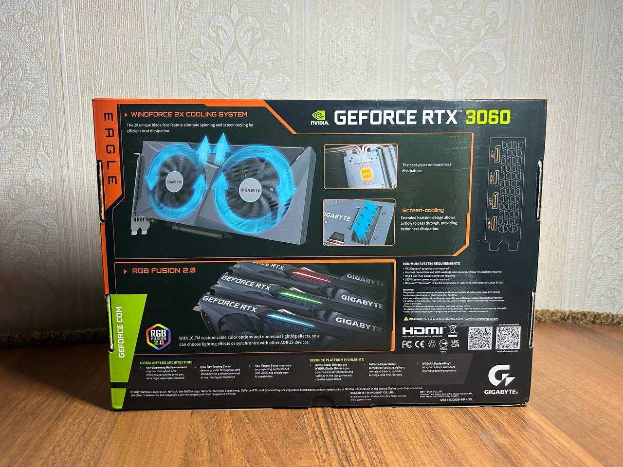 Видеокарта GIGABYTE GeForce RTX 3060 12ГБ