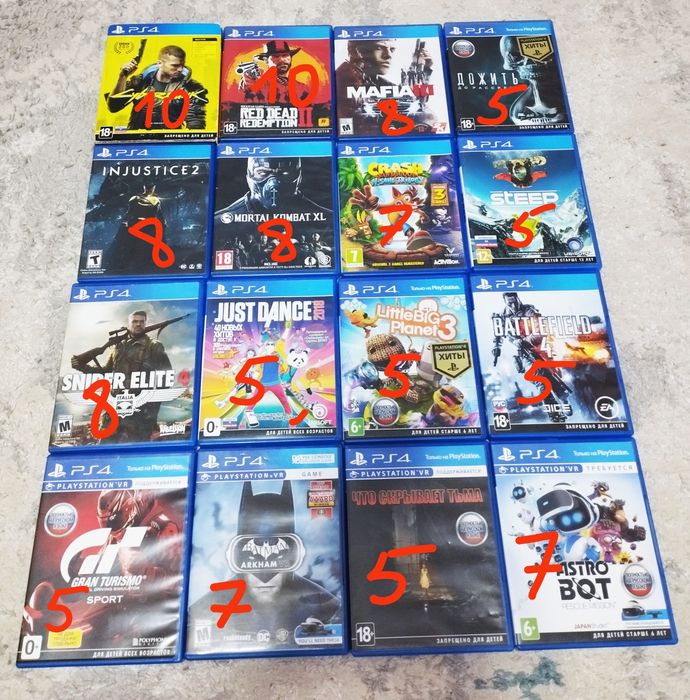 Игры playstation 4, 5