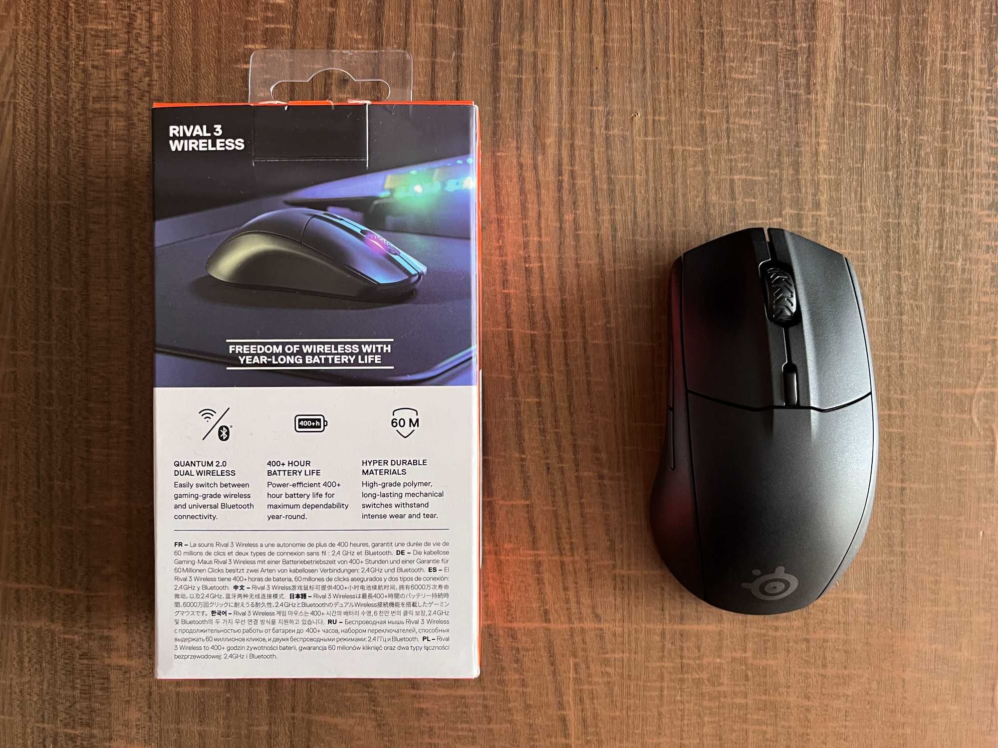 Мишка SteelSeries Rival 3 Wireless + гаранция