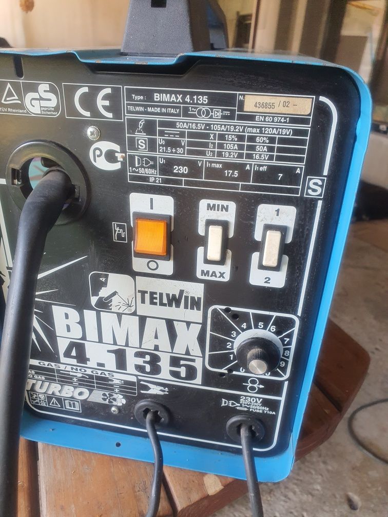 Телоподаващ апарат Telwin bimax 4.135 turbo