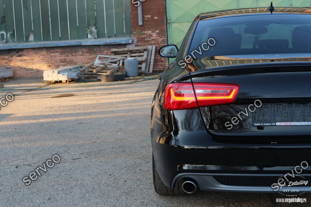 Difuzor Bara Spate Cu Evacuare Dubla Audi A6 4G C7 12-15 S-line S6 v1