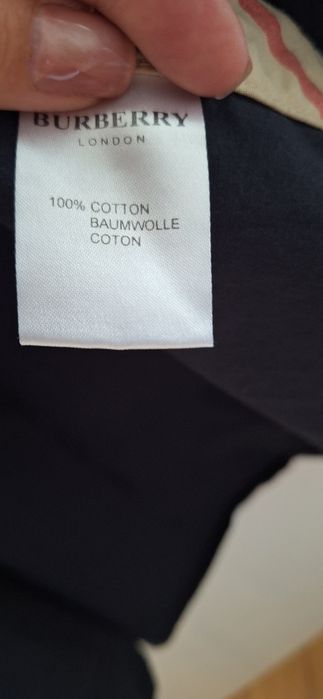 Дамска риза BURBERRY, М р-р, тъмно синя, с лого