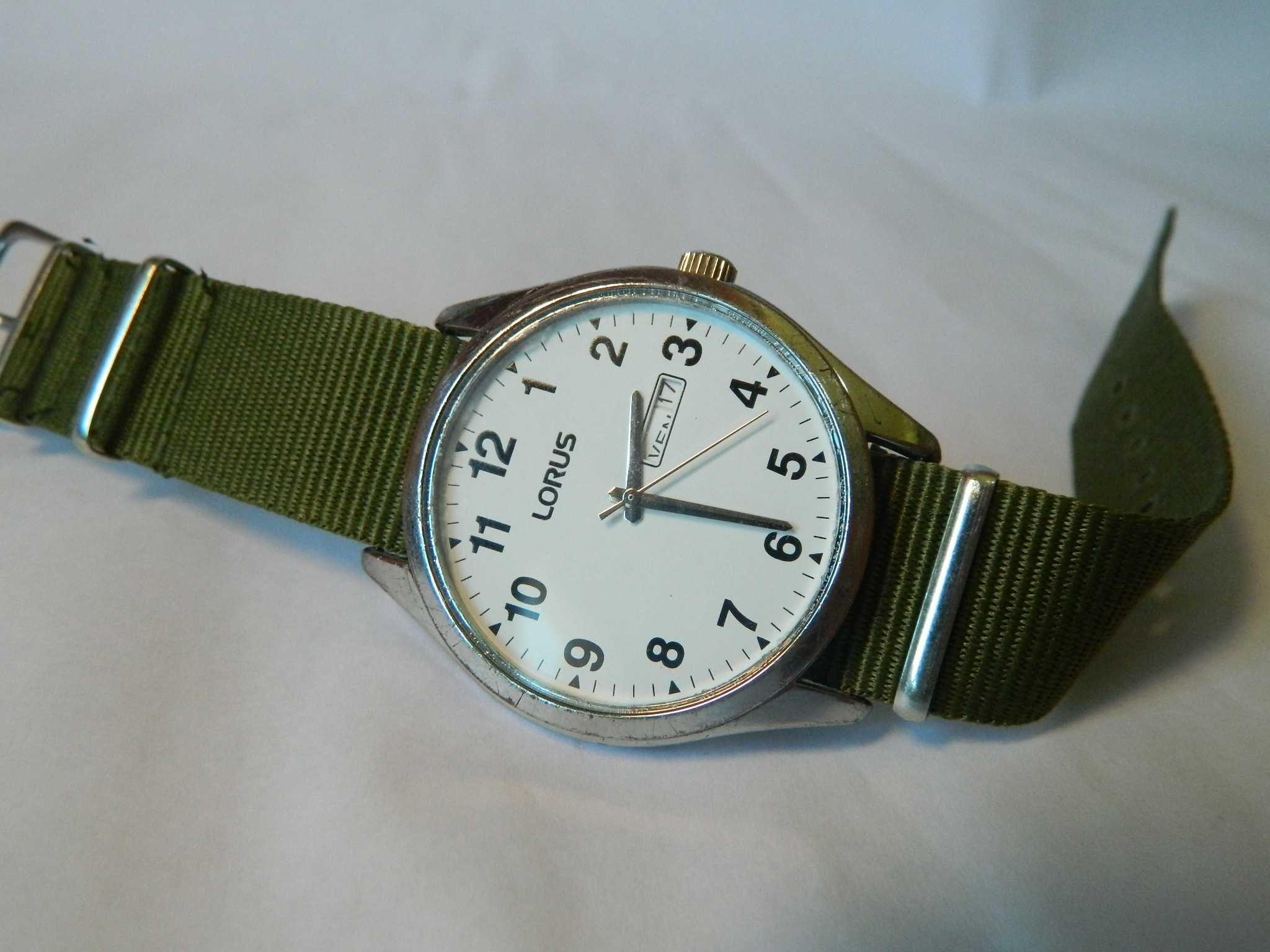 Ceas barbatesc stil militar LORUS (by seiko) datga dubla , cod L10