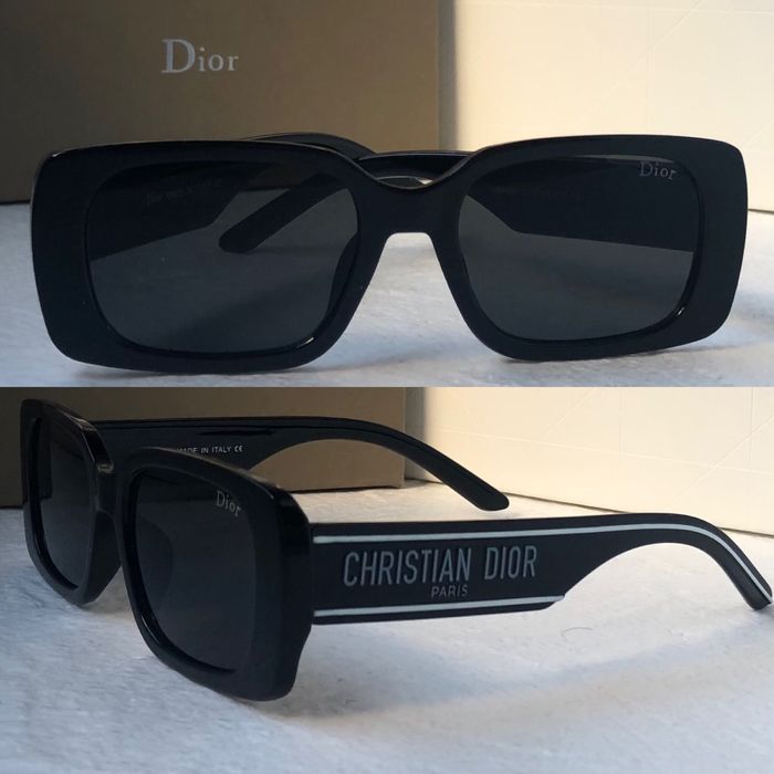 Дамски слънчеви очила правоъгълни 2 цвята черни бели