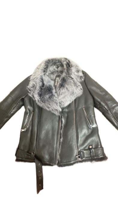 Натуральная дубленка-Авиатор.