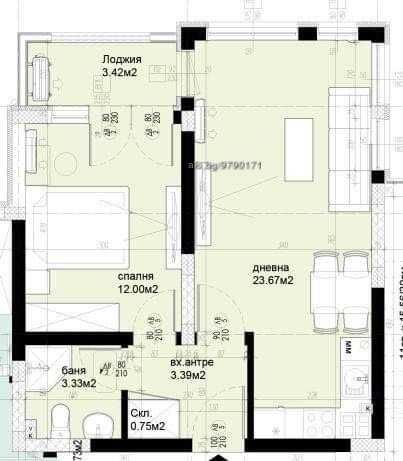 Продава се Двустаен апартамент в Пловдив, Христо Смирненски - 64 кв.м за 1110 €/кв.м - Снимка #1