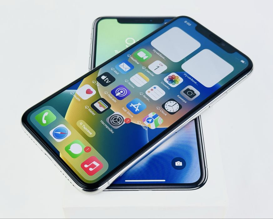 Apple iPhone X 64GB Silver 100% Батерия! Гаранция!