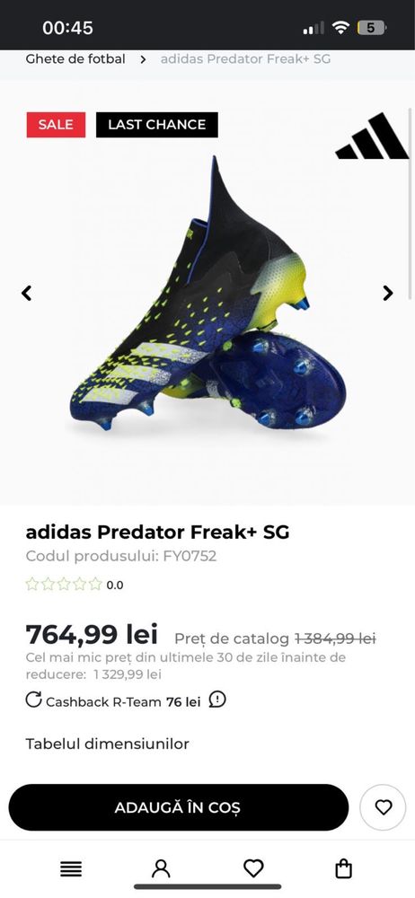 Adidas predator Freak+SG