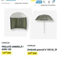 Umbrela 2m+ paravan Caperlan (shelter/adapost)