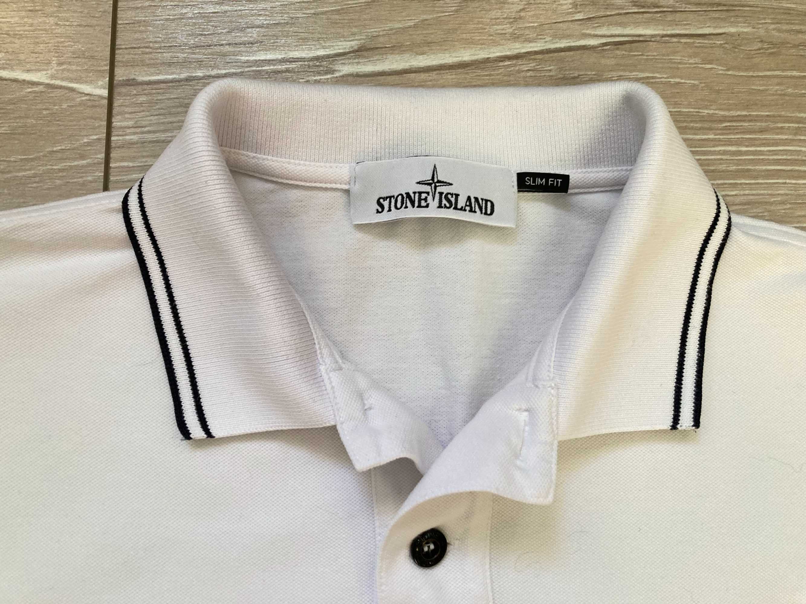 ОРИГИНАЛНА Stone Island polo t shirt поло тениска размер L Slim Fit