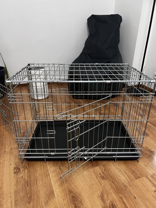 Cușcă pliabilă din metal pentru câini - PAWISE