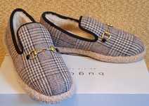 Мокасины GUCCI, утеплённые, Италия, оригинал, размер 36-37