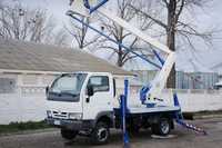 Nissan Cabstar 35.12 an 2004 Autospeciala Nacela PRB brat lateral 9m inaltime 21m cos rotativ 3.0d 120 CP 86.000 km cat. B