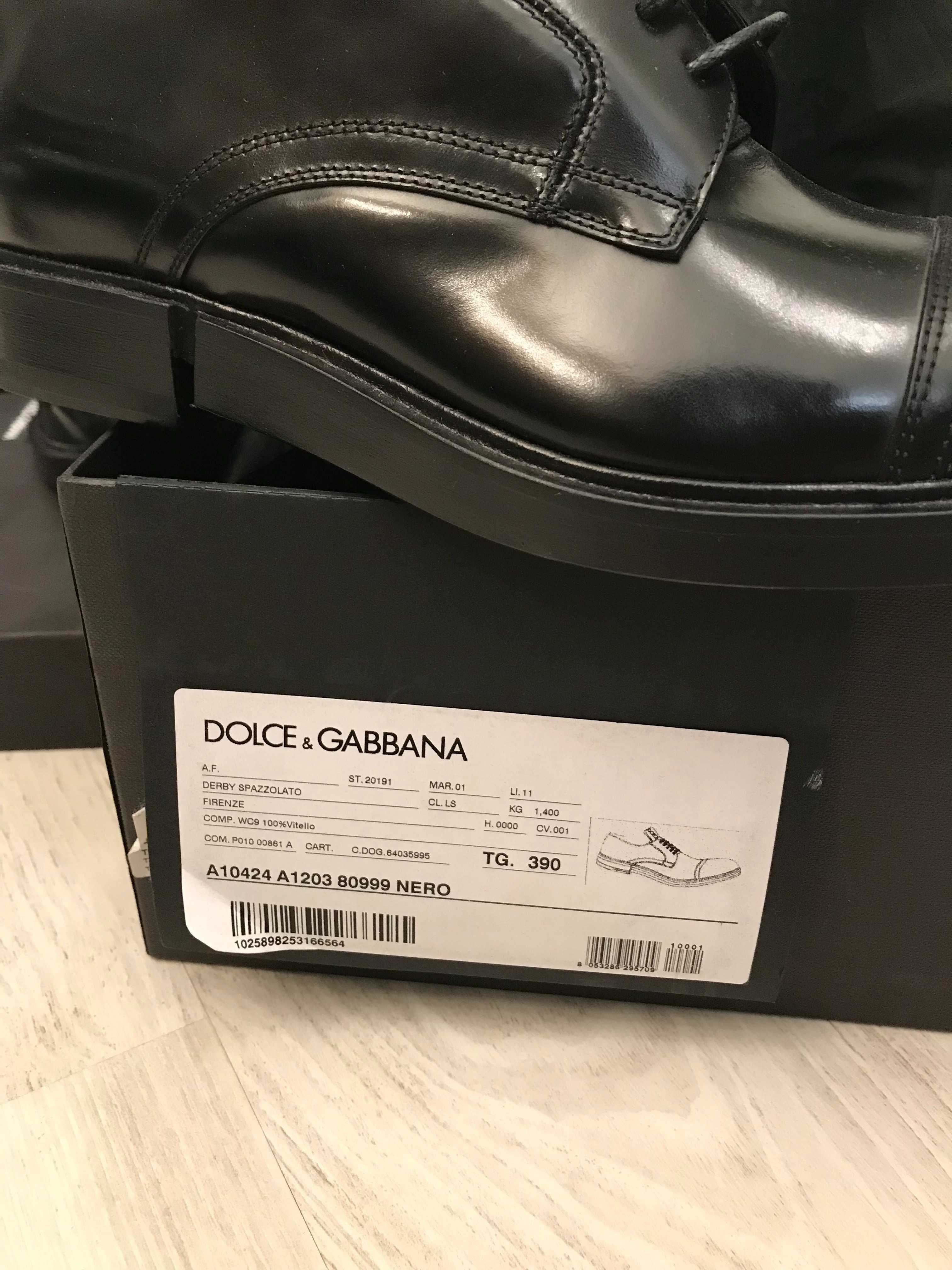 Dolce Gabbana pantofi 39, originali, full box, retail 695 euro