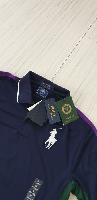 POLO Ralph Lauren X Wimbledon Stretch S/M НОВО! ОРИГИНАЛ Мъжка Тениска