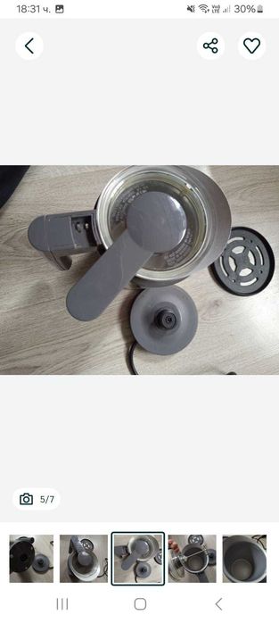 100 лв Уред за млечна пяна Melitta Cremio