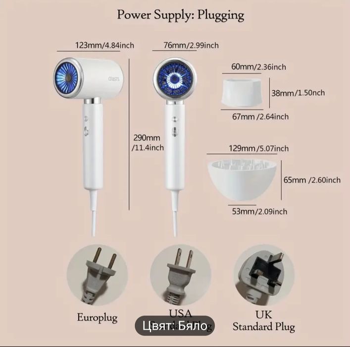 Нов мощен сешоар с йонна технология