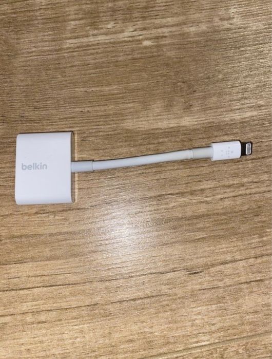 Adaptor Belkin mufa Lightning si Jack la Lightning pt Apple iPhone