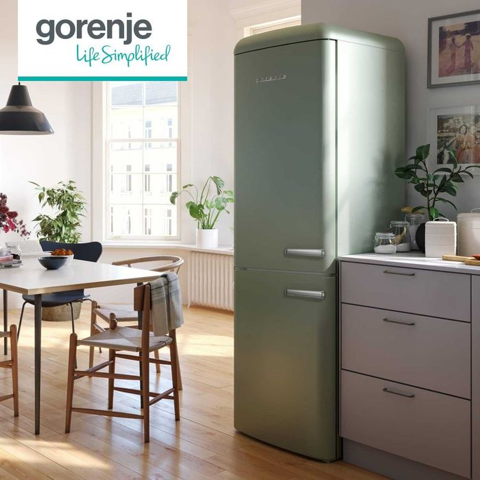 Хладилник с фризер GORENJE ONRK 619 DOL-L 194см. РЕТРО МОДЕЛ