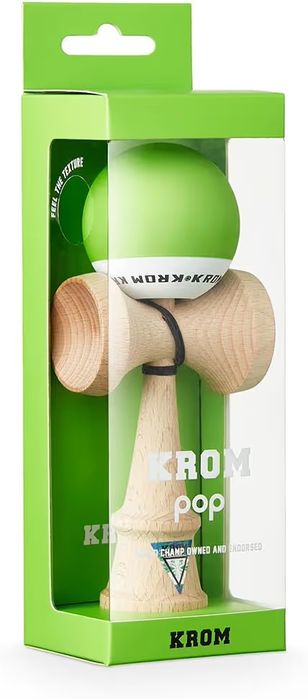 Krom Pop Kendama verde inchis si deschis