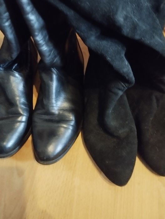 Cizme lungi piele/ piele întoarsă
