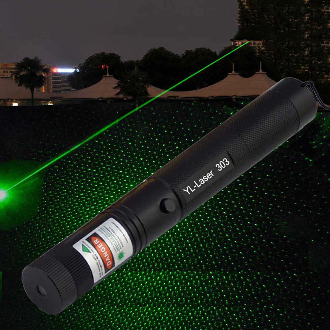 Нов Мощен зелен лазер със заключване, Акумулаторна батерия и зарядно