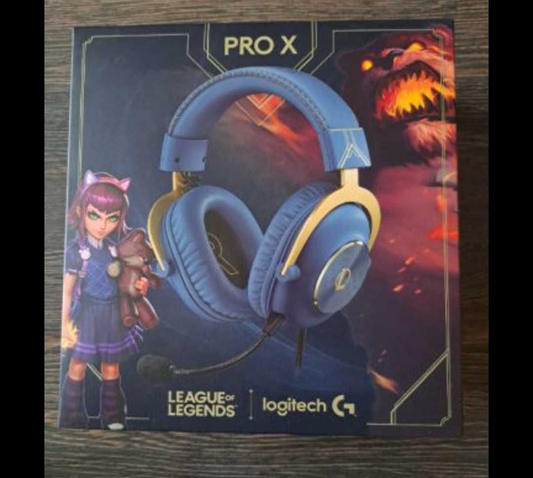 Геймърски слушалки Logitech - Pro X League of Legends