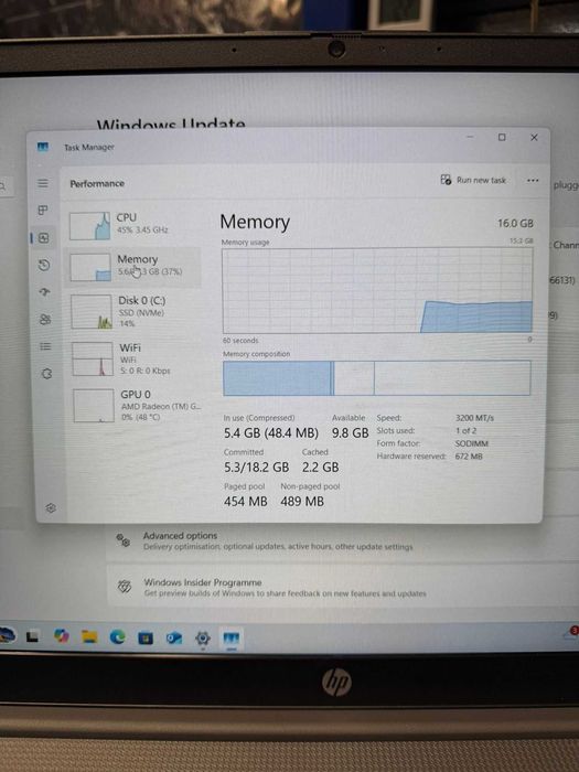 Hope Amanet P10/Laptop HP AMD Ryzen 5-7530U