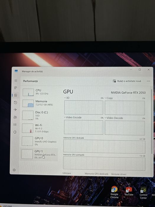 Laptop gaming| i5gen 12| RTX2050| 16gb ram| ssd NVMI 512gb ca nou