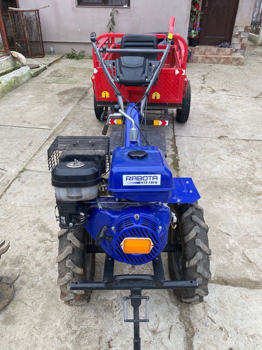 Motocultor Rabota K13-Q130 cu remorca Rotakt