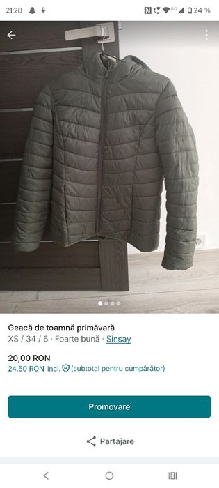 Geaca toamnă primăvară