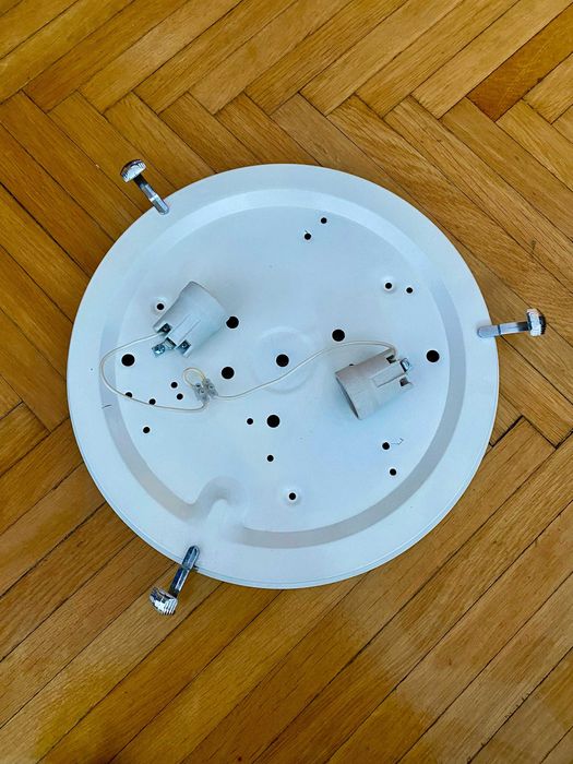 NOUA Plafoniera 40 cm tavan sticla groasa metal 2 becuri E27