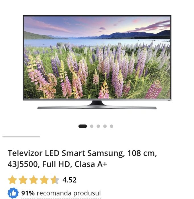 Vand tv Samsung smart 108cm Led
