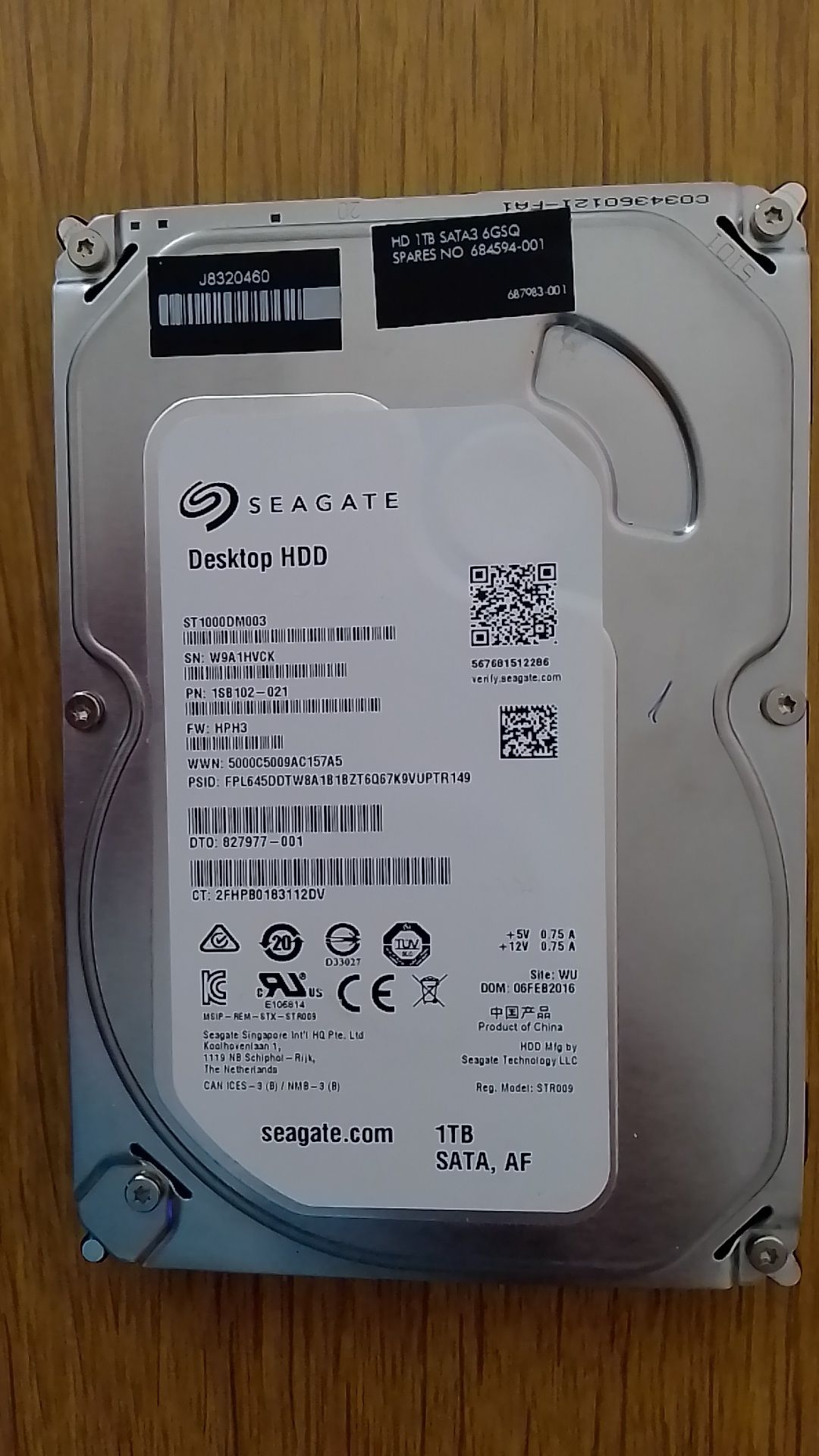 HDD 1tb Seagate ST1000DM003