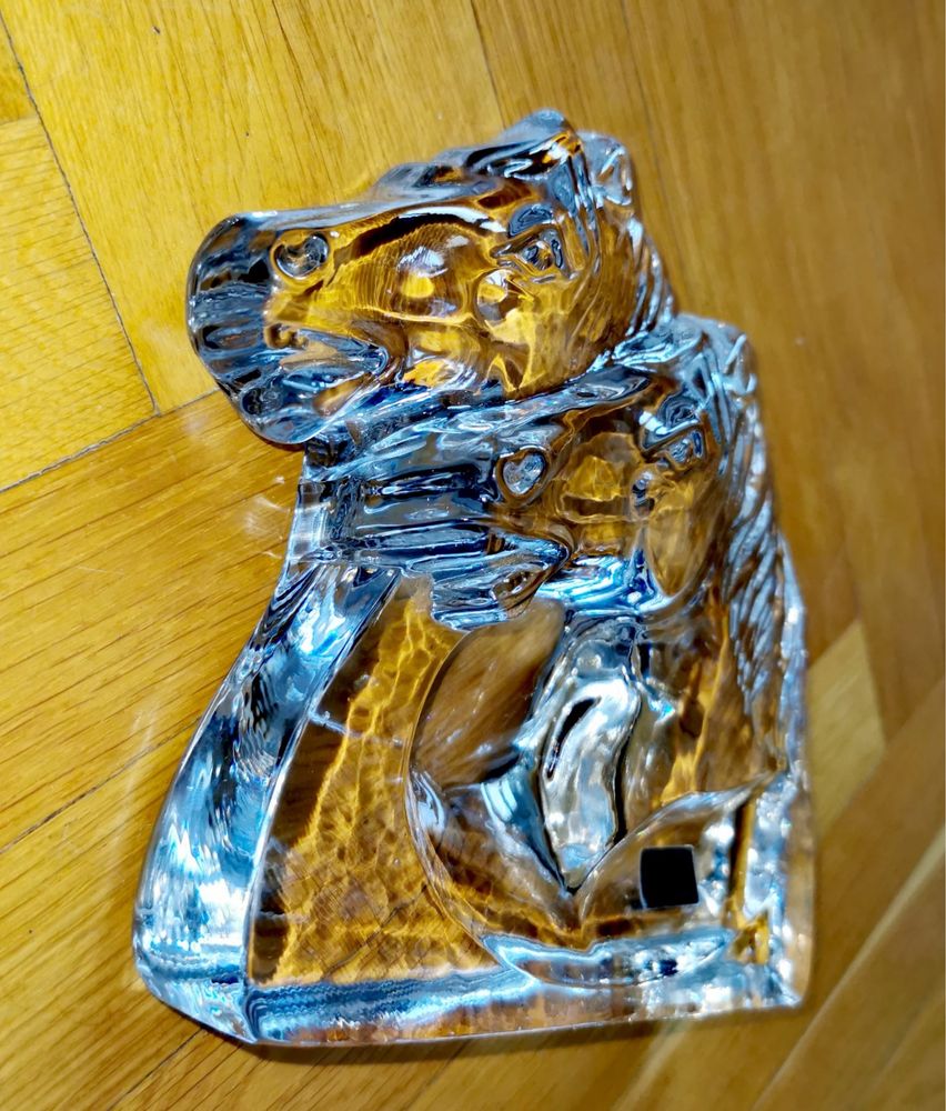 Коне фигура кристална скулптура глави на коне в галоп ILINE Crystal !