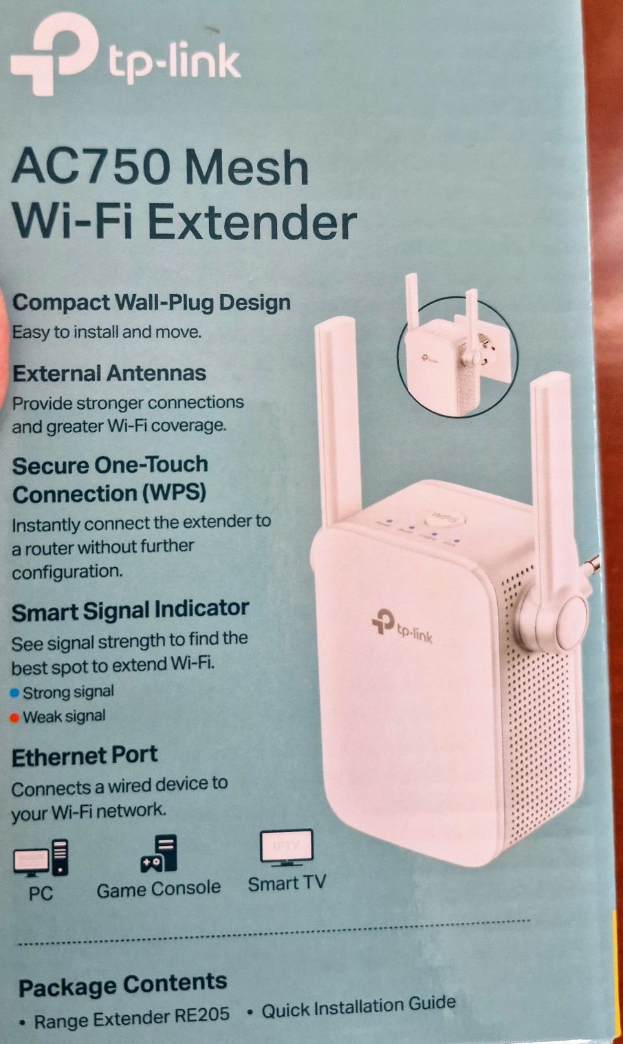 TP-Link Mesh Wi-Fi Extender AC750 (RE205) – Усилвател на Wi-Fi сигнал