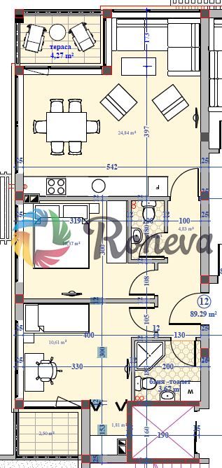 Продава се Тристаен апартамент в Варна, Галата - 89 кв.м за 1663 €/кв.м - Снимка #3