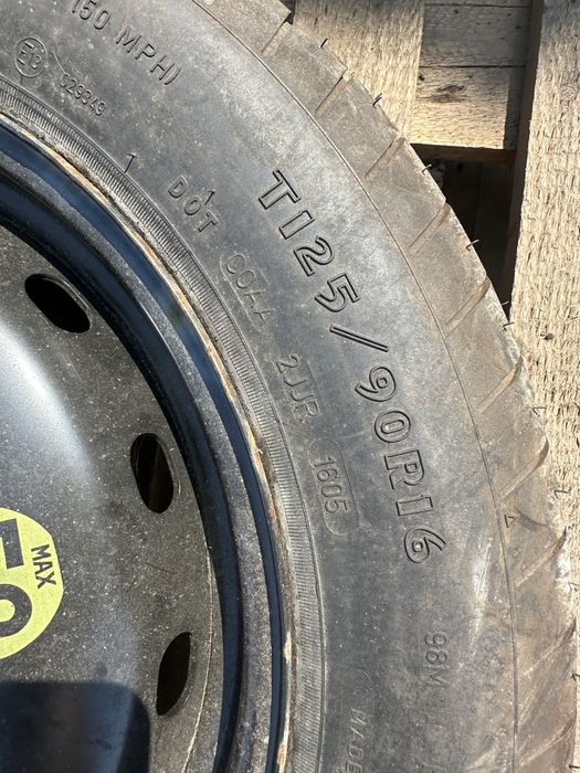 Резервна гума патерица за Mercedes 125 90 16 B C класа w245 Et32