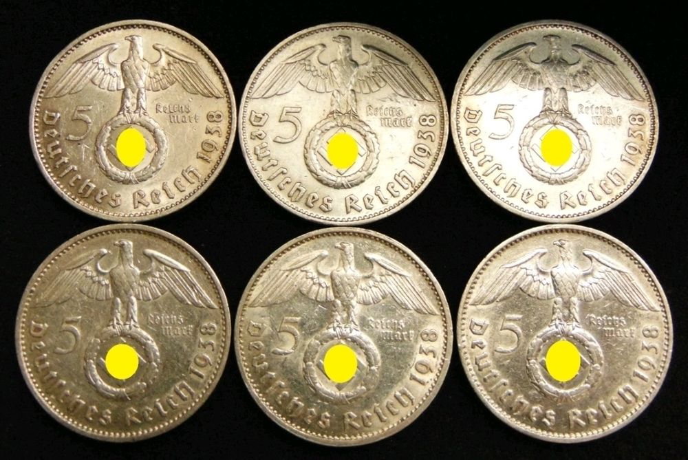 Set 6 monede Germania 1938 – 5 Reichsmark