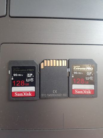 Карта памяти extreme PRO SanDisk 95 mb/s 128 GB много