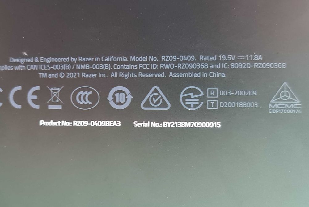 Razer blade 15 advanced/ rtx 3070