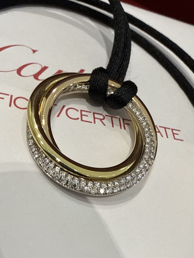 NEW Подвеска с Бриллиантами Cartier Trinity B30412