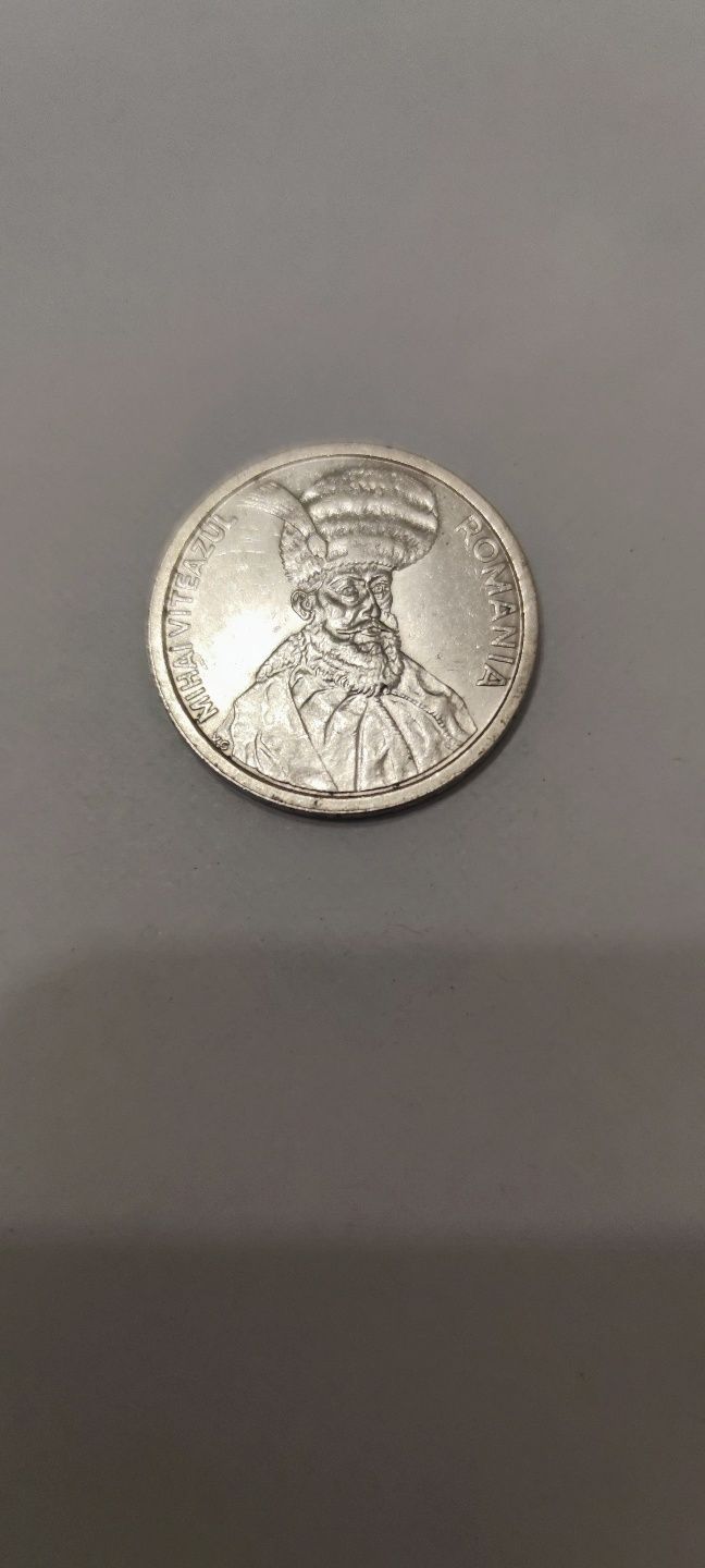 Moneda de 100 de lei din anul 1992, cu chipul lui Mihai Viteazul