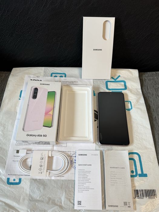 ***КАТО НОВ 256GB Samsung A56 5G Гаранция Зора 2027г Pink
