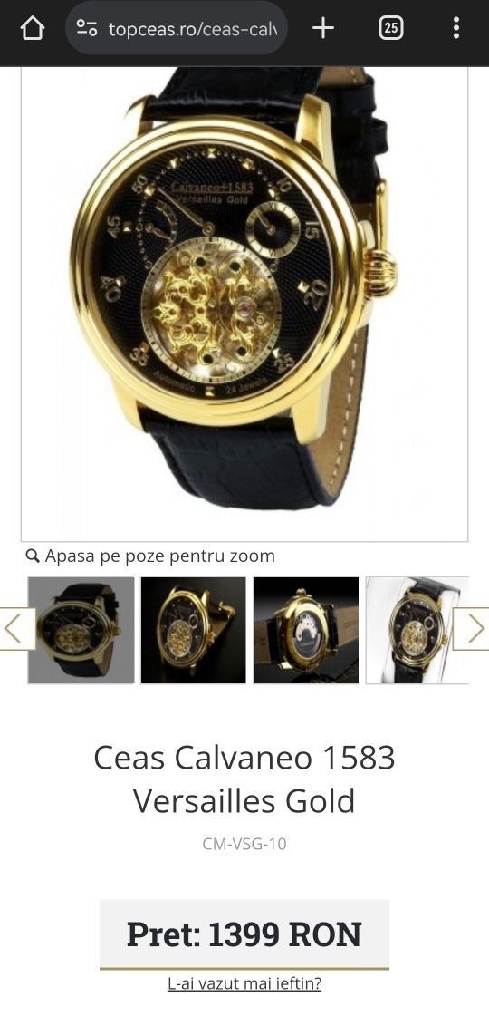 Ceas Calvaneo 1583