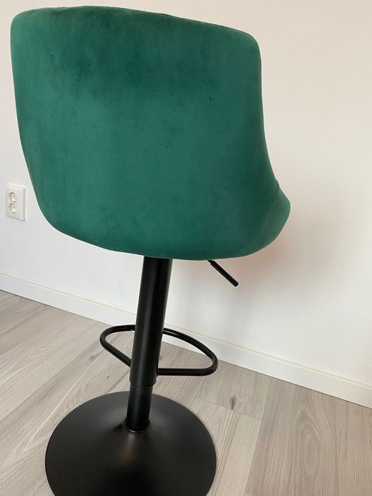 Scaun bar pivotant modern cu spatar, reglabil