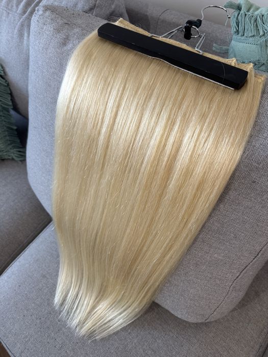 Естествена руса коса / екстеншъни на треси 58см