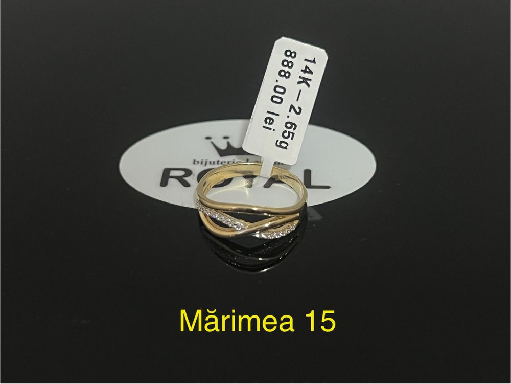 Bijuteria Royal CB : Inel dama aur 14k 2,65gr mărimea 15