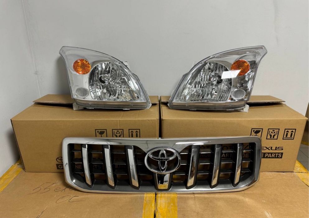 Фары прадо 120 решетка радиатора тойота ленд крузер спойлер gx470