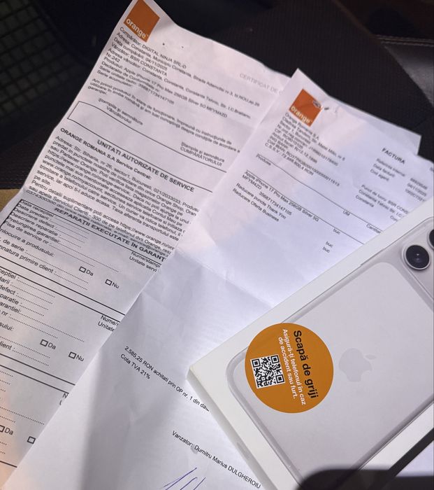 iPh 17 Pro Max Silver Alb  NOU 256gb Neverlock Factura Garantie 2 ani